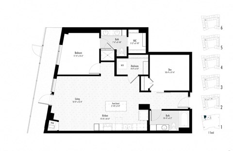 Arcata Apartments Golden Valley MN 1 Bedroom 1 Bath Apartment